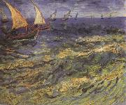Seascape at Saintes-Maries (nn04) Vincent Van Gogh